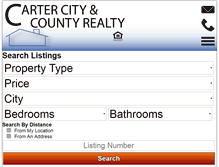 Tablet Screenshot of carterrealtyonline.com